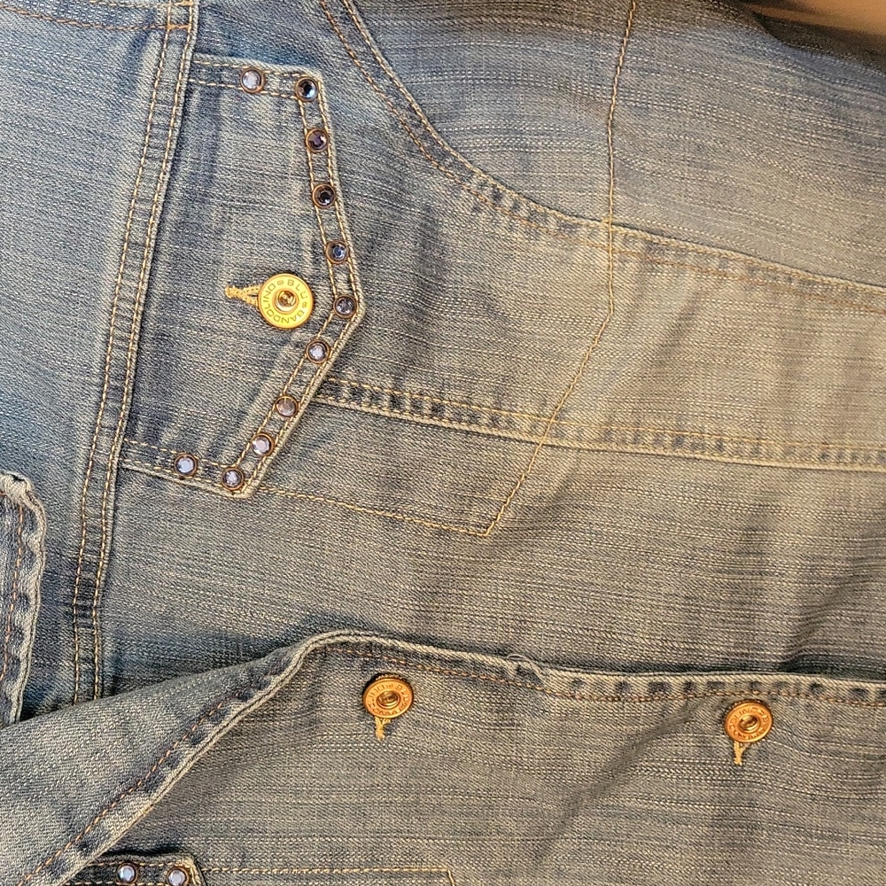 Bandolino Blu Denim Jacket XL Blue Medium Wash - Picture 3 of 7